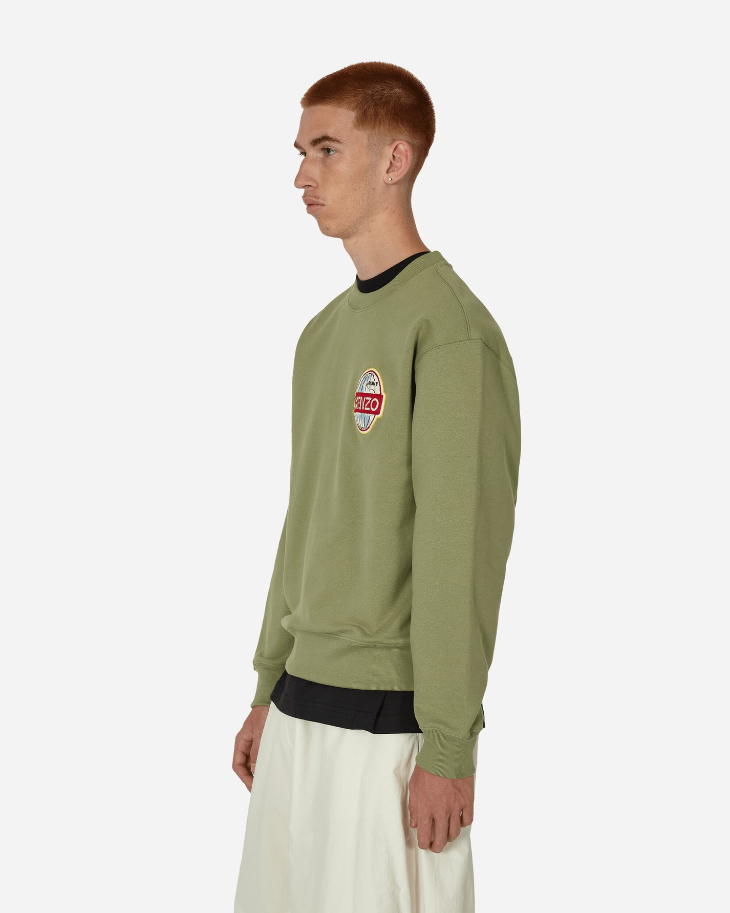 KENZO Paris Kenzo Sweatshirt Sage Green Sweatshirts Crewneck FD65SW0894ME 61