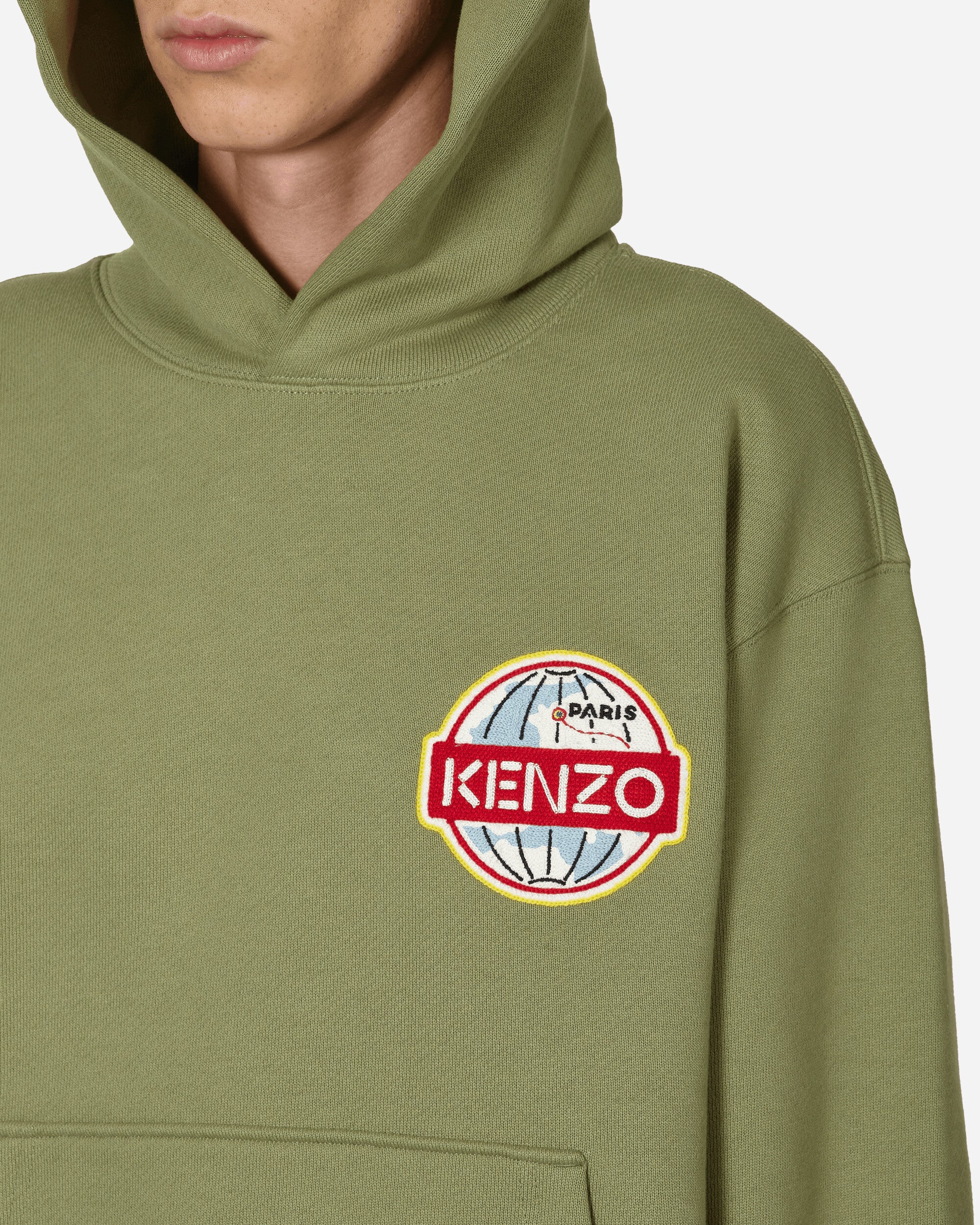 KENZO Paris Kenzo Hooded Sweatshirt Sage Green Sweatshirts Hoodies FD65SW0914MV 61