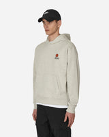 Kenzo Paris Boke Flower Crest Classic Hood Pale Grey Sweatshirts Hoodies FD55SW4414MF 93