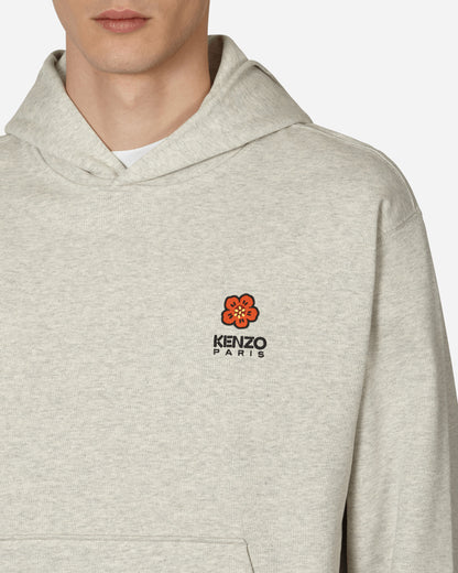 Kenzo Paris Boke Flower Crest Classic Hood Pale Grey Sweatshirts Hoodies FD55SW4414MF 93