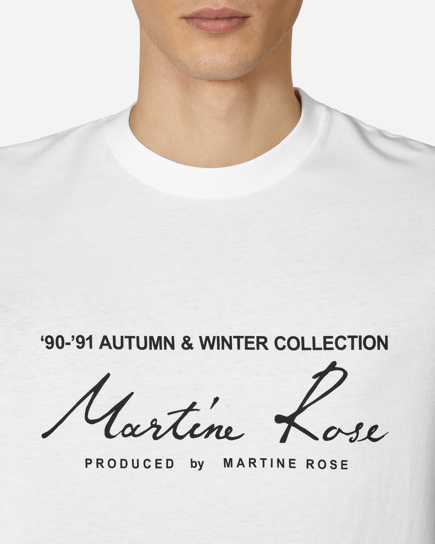 Martine Rose Classsic T-Shirt White T-Shirts Shortsleeve CMR603JC  WHITE