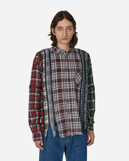 Needles Flannel Shirt - 7 Cuts Zipped Wide Shirt Assorted Shirts Longsleeve Shirt MR343 1003