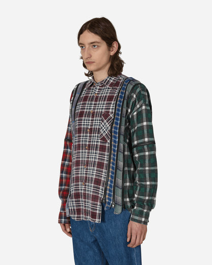 Needles Flannel Shirt - 7 Cuts Zipped Wide Shirt Assorted Shirts Longsleeve Shirt MR343 1003