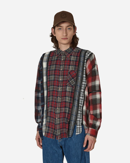 Needles Flannel Shirt - 7 Cuts Zipped Wide Shirt Assorted Shirts Longsleeve Shirt MR343 1006