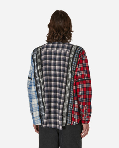 Needles Flannel Shirt - 7 Cuts Zipped Wide Shirt Assorted Shirts Longsleeve Shirt MR343 1007