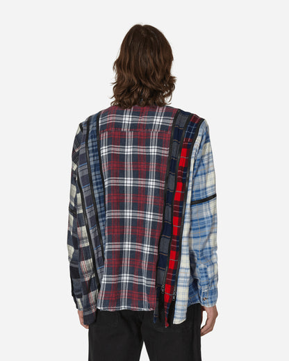 Needles Flannel Shirt - 7 Cuts Zipped Wide Shirt Assorted Shirts Longsleeve Shirt MR343 1008