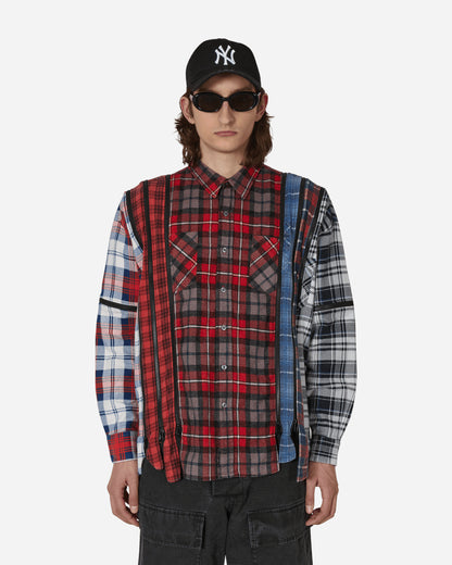 Needles Flannel Shirt - 7 Cuts Zipped Wide Shirt Assorted Shirts Longsleeve Shirt MR343 1013