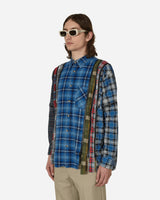 Needles Flannel Shirt - 7 Cuts Zipped Wide Shirt Assorted Shirts Longsleeve Shirt MR343 1016