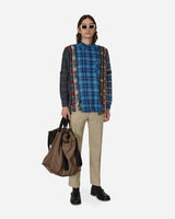 Needles Flannel Shirt - 7 Cuts Zipped Wide Shirt Assorted Shirts Longsleeve Shirt MR343 1016