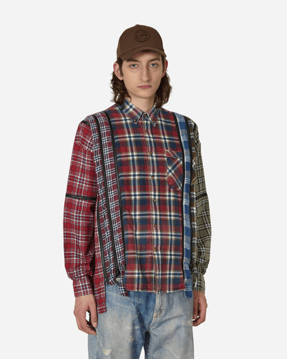 Needles Flannel Shirt - 7 Cuts Zipped Wide Shirt Assorted Shirts Longsleeve Shirt MR343 1017