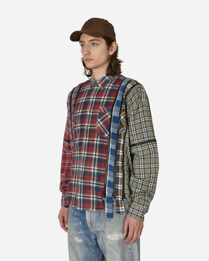 Needles Flannel Shirt - 7 Cuts Zipped Wide Shirt Assorted Shirts Longsleeve Shirt MR343 1017