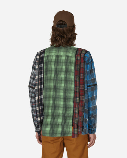 Needles Flannel Shirt - 7 Cuts Zipped Wide Shirt Assorted Shirts Longsleeve Shirt MR343 1019