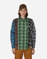 Needles Flannel Shirt - 7 Cuts Zipped Wide Shirt Assorted Shirts Longsleeve Shirt MR343 1019