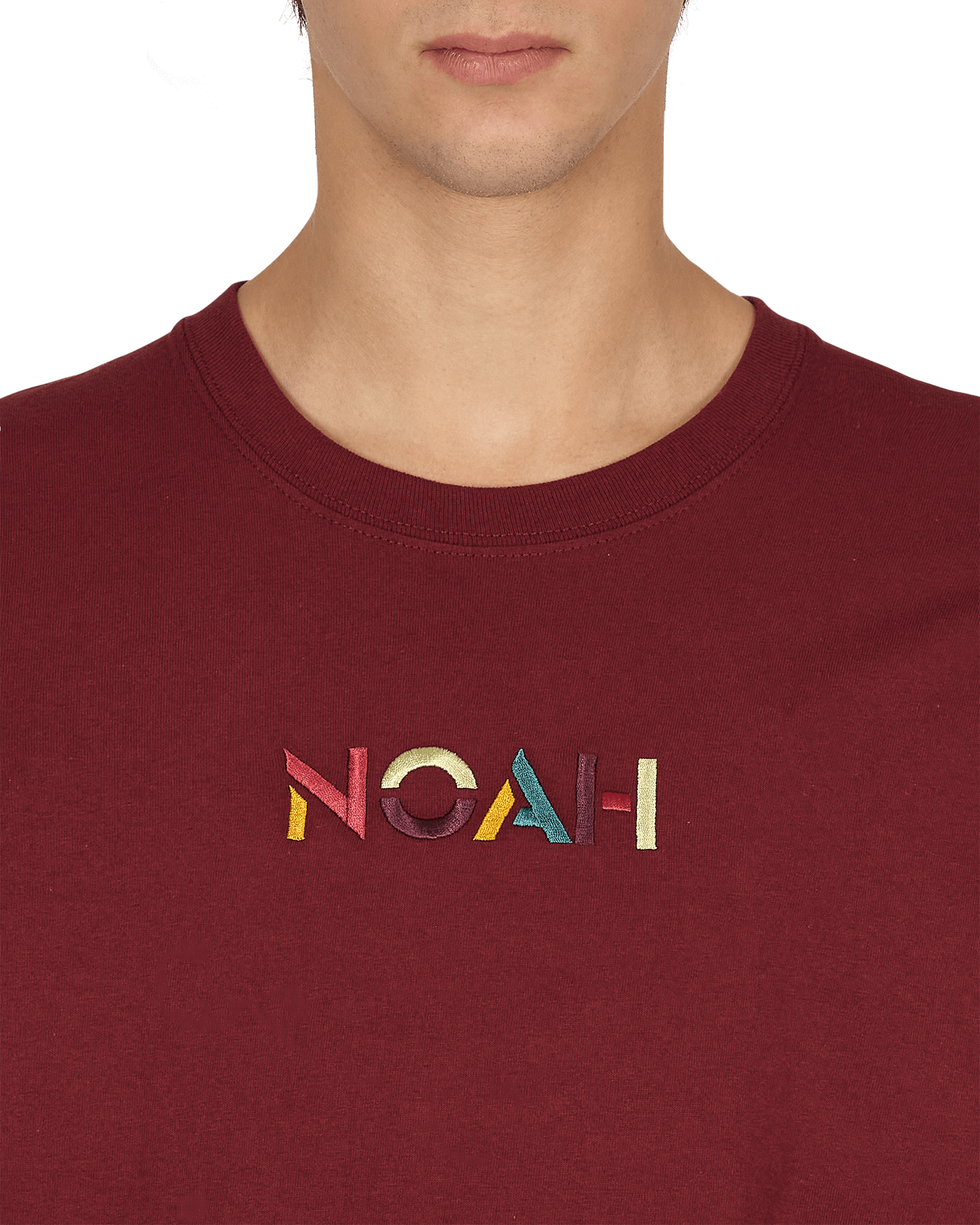 Noah Sign Tee Athletic Maroon T-Shirts Shortsleeve T010FW21 AMN