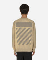 Off-White Diag Tab Vtg Ragl Skate Crewn Dark Sand Sweatshirts Crewneck OMBA056F22FLE001 1717