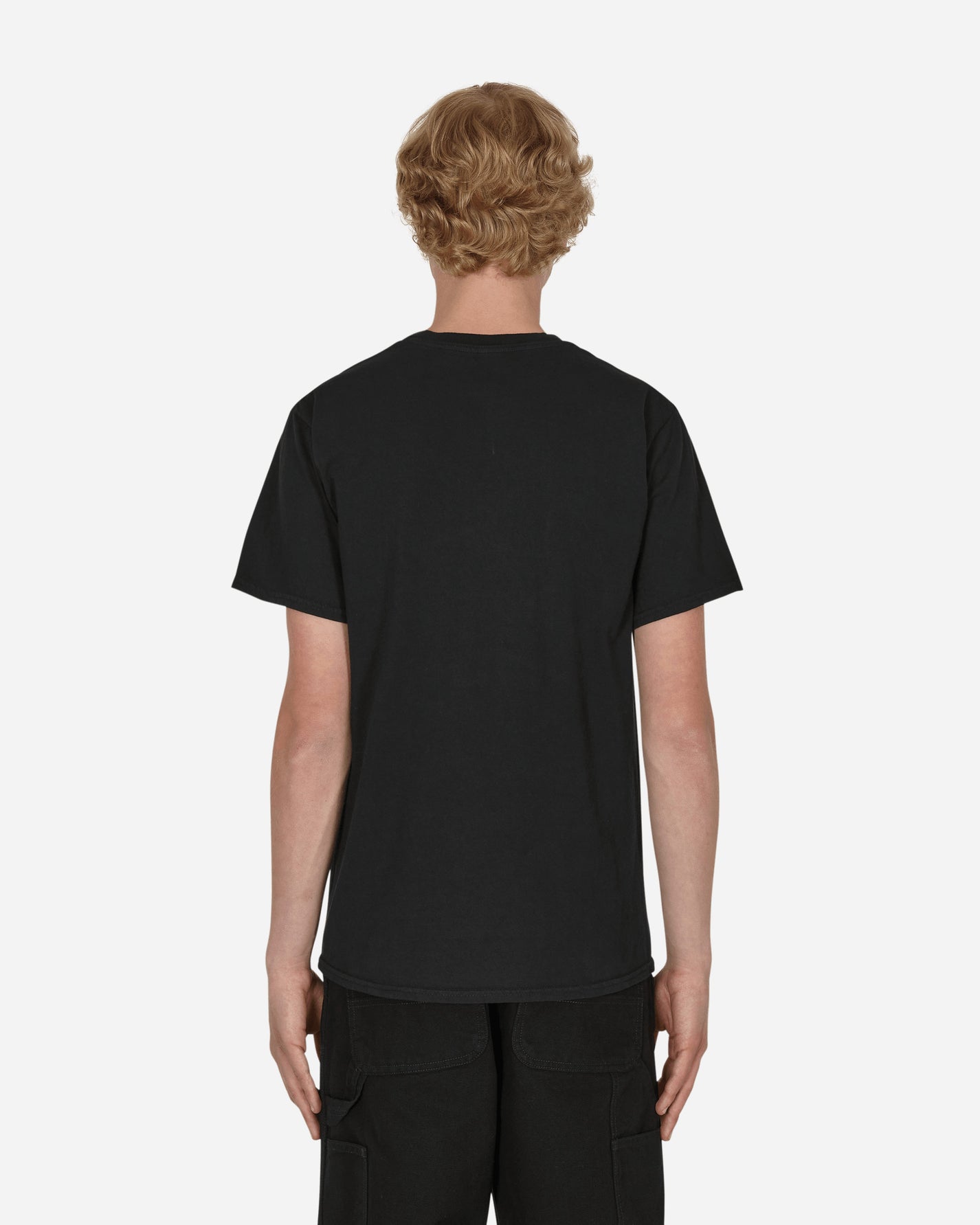 Pleasures Suck Washed T-Shirt Black T-Shirts Shortsleeve P22SU035 BLACK