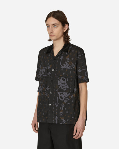 Sacai Eric Haze / Bandana Print Shirt Black Shirts Shortsleeve Shirt 23-02980M 001