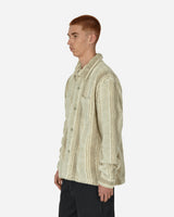 Stüssy Stripe Sherpa Shirt Natural Shirts Longsleeve Shirt 1110197 NATL