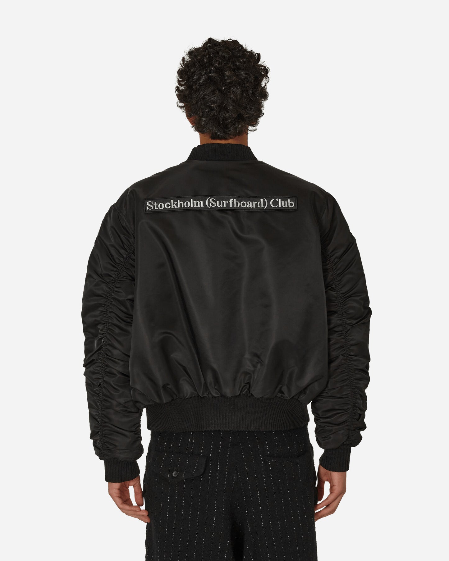 Stockholm (Surfboard) Club Bomber Black Coats and Jackets Bomber Jackets BU3B90 001