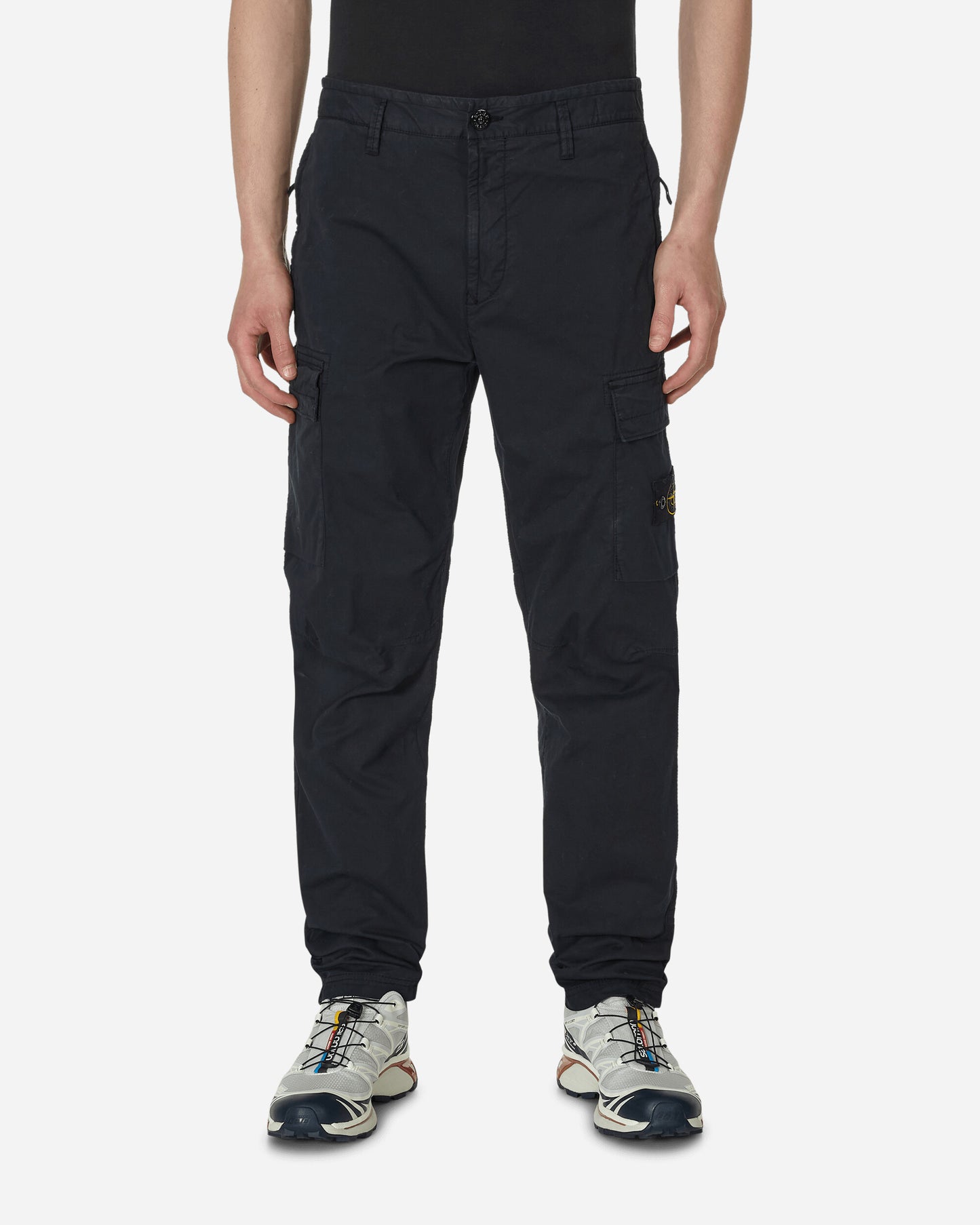 Stone Island Pantalone Regular Tapered Blue Pants Cargo MO101530410 A0020