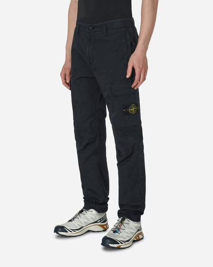 Stone Island Pantalone Regular Tapered Blue Pants Cargo MO101530410 A0020