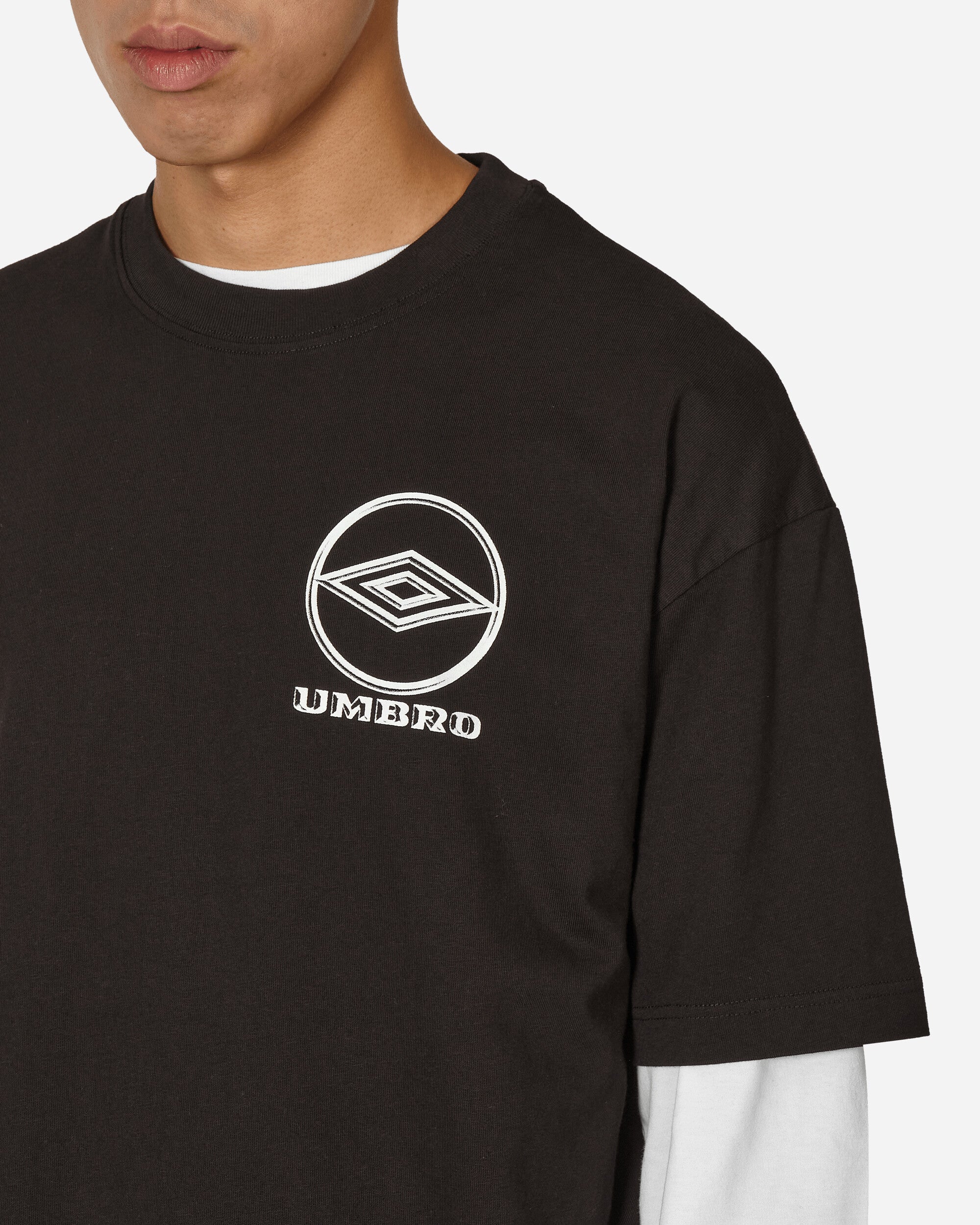 Umbro T-Shirt Basic Tee Logo Black Shirts Shortsleeve Shirt UBMW002JY02 BLK0001