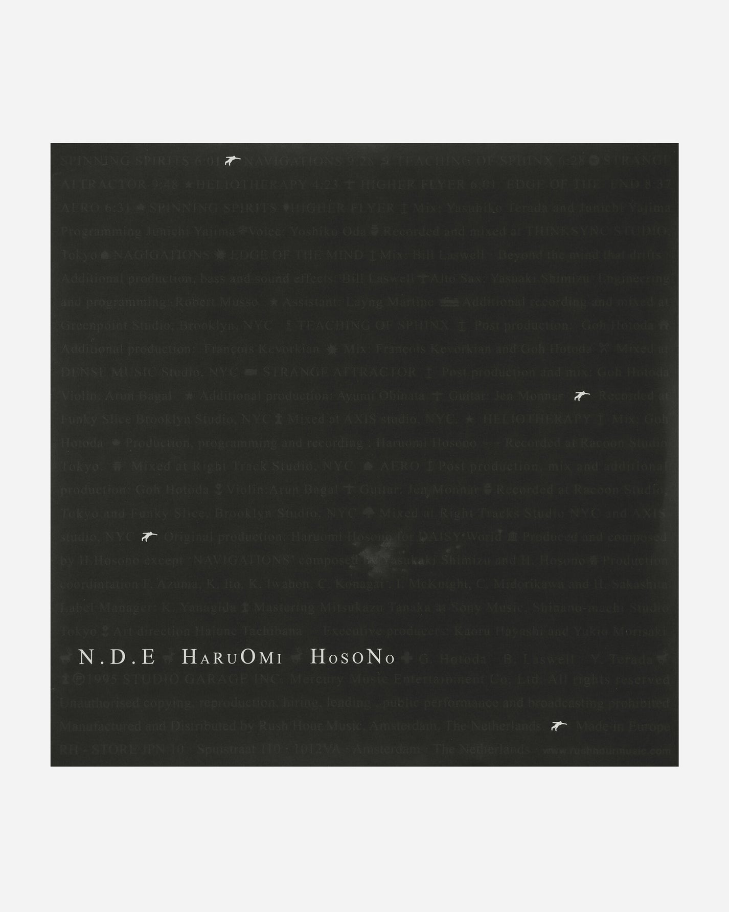 Vinyls Curated by Public Possession Haruomi Hosono - N.D.E Eu2Lp Music Vinyls RH-STOREJPN10 001