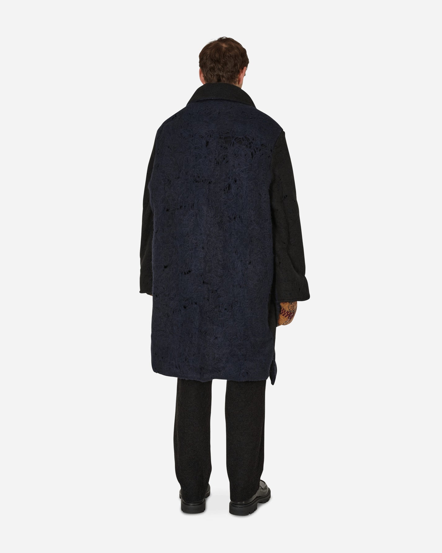 Vitelli Doomboh Coat With Layered Cuffs Black/Navy Coats and Jackets Coats DMB-D020 BBL