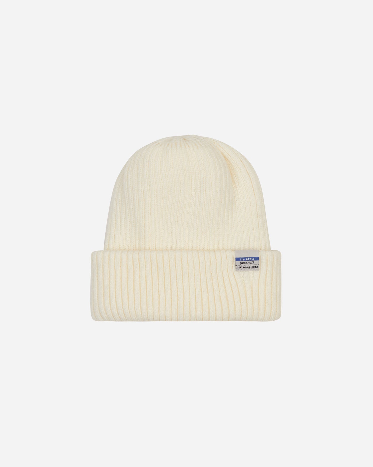 in・stru(men-tal) Knit Beanie White Hats Beanies I08AC402 1